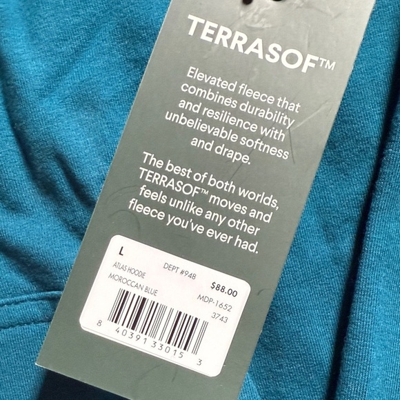 Glyder Blue Atlas Pullover Hoodie Unisex Men's Large - Picture 7 of 12